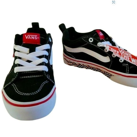 Vans Shoes Vans Black Filmore Skate Style Shoe With Flaming